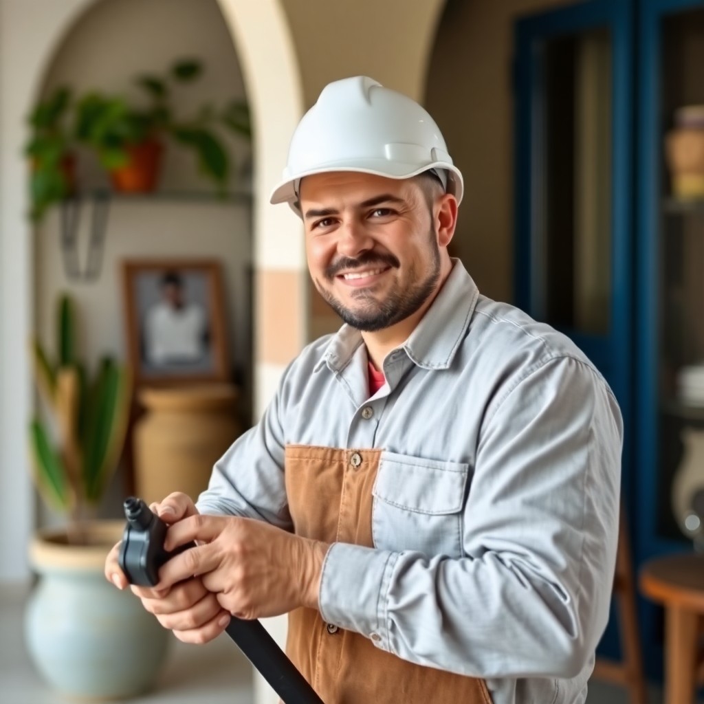Profesional realizando reparación general de calidad